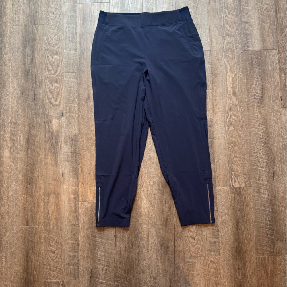 Athleta Black Joggers with Tapered Leg Design